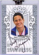 2007 SPORTKINGS ON CARD AUTO: GREG LOUGANIS /99 AUTOGRAPH OLYMPIC GOLD CHAMPION