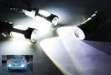 Pair 3157 3156 4 Plasma Led Projector Reverse Backup Light 6000k For Chevrolet