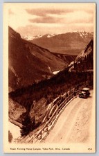 Yoho British Columbia Kicking Horse Canyon Sepia Prepaid George V 2¢ Postcard BC