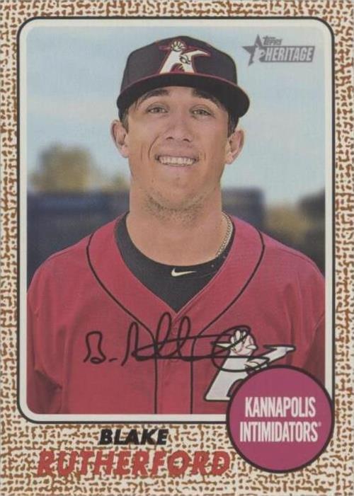 Blake Rutherford Signing 2017 Topps Heritage Minor League Edition - Facsimile Signature ...