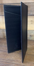 AUTHENTIC Embossed Mercedes Benz Black Vinyl Large Folio Wallet