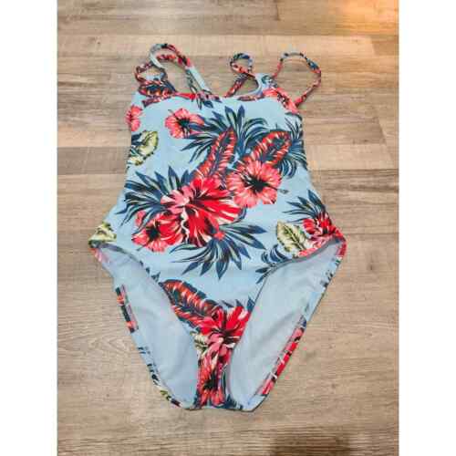 Kona sol small womens floral one piece strappy sw… - image 1