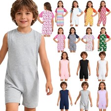 US Boys Girls Adaptive Clothing Special Needs Sleeveless Anti-Strip Zip Back