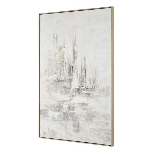 Uttermost 32441 Hours In Silence 61" x 41" Framed Abstract - Hand Painted Canvas - Picture 5 of 6