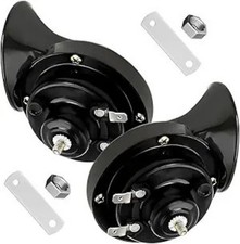 Super Loud Car Snail Horns, 12V 300DB Durable Car Horn Color: BlackSize: 2 PCS