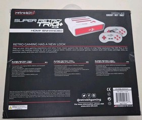 Retro-Bit Super Retro Trio+ Plus - HDMI Console - NES SNES Genesis - Brand New