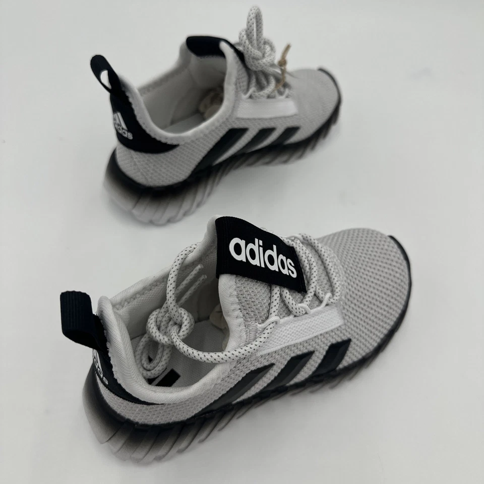 Adidas Kids Kaptir 3s shoes Kids 11 Black White Speck - Image 2 of 4
