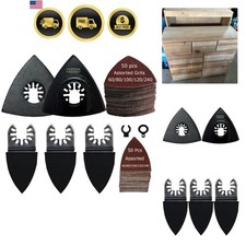 Multi Tool Sanding Kit Sandpaper Pads Carving Wood Metal Oscillating Tool