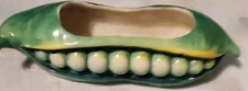 Figural Vegetable Pea Pod Condiment/ Plant  Dish  Japan Vintage  Hand Painted