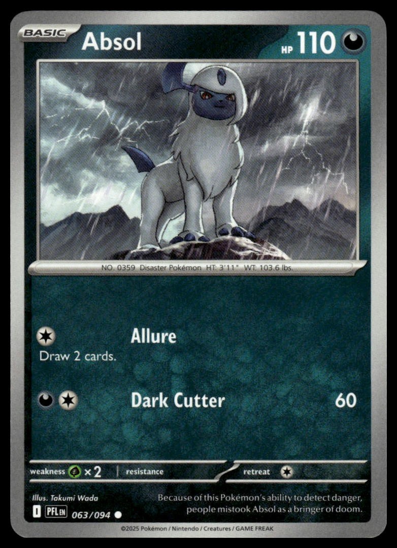 Absol ME02: Phantasmal Flames 063/094 Normal NM