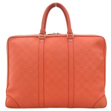 Louis Vuitton Porta Documentos Voyage N41143 Maletín Rojo Damier Unisex #TYB631