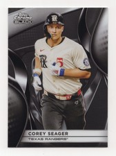 2025 Topps Chrome Black Corey Seager #148 Rangers