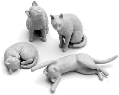 1/35 doze off Cat Set 4 pieces Resin Kit MM471