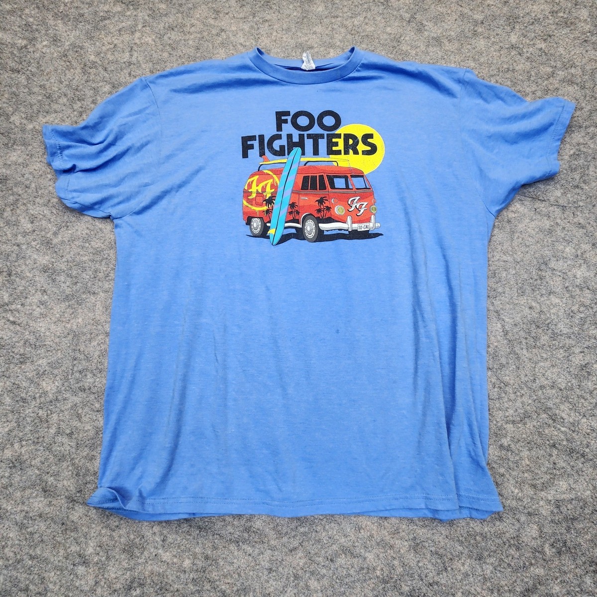 Foo Fighters - Surfboard Van Logo T Shirt Mens 2XL Blue Optima | eBay