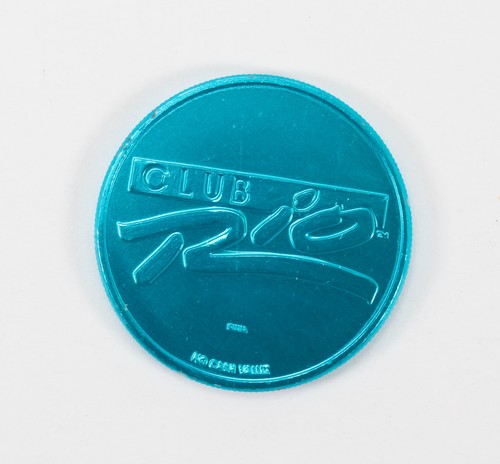 Vintage Vegas Casino Token Rio Hotel & Casino Club Rio Blue Coin