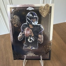 2025 Topps Chrome Football Fortune 15 Lamar Jackson Baltimore Ravens