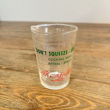 FEE BROTHERS ADVERTISING 4 OUNCE MEASURING GLASS CUP ROCHESTER NY NEW YORK