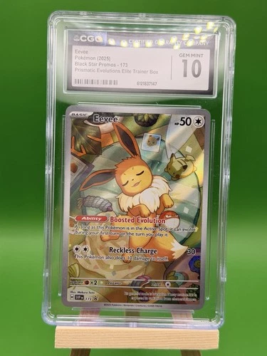 2025 Pokemon Eevee #173 Black Star Promo Prismatic Evolutions CGC 10