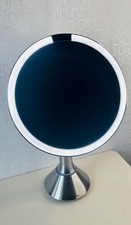 SIMPLEHUMAN 8" SENSOR MIRROR 5X MAG ADJUSTABLE BRIGHT BRUSHED STAINLESS NO CORD