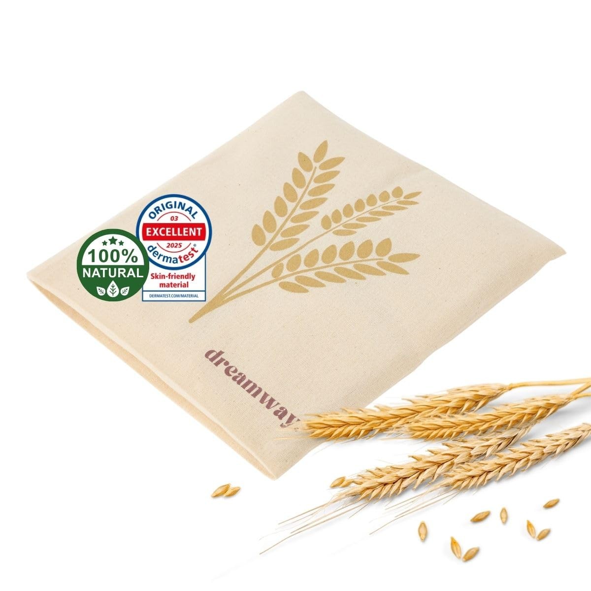 Coussin chauffant micro-ondes 21x21 cm bouillotte sèche blé thermothérapie naturelle