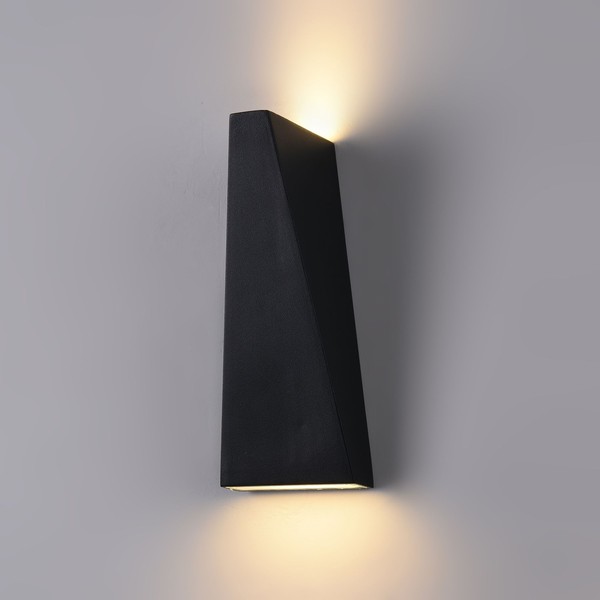 Schwarz Moderne Wandleuchte Leuchter AußEnlampe Garten 380LM LED/380LM IP54-image