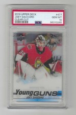 2019/20 UPPER DECK YOUNG GUNS CLEAR CUT JOEY DACCORD RC # 411         PSA 10