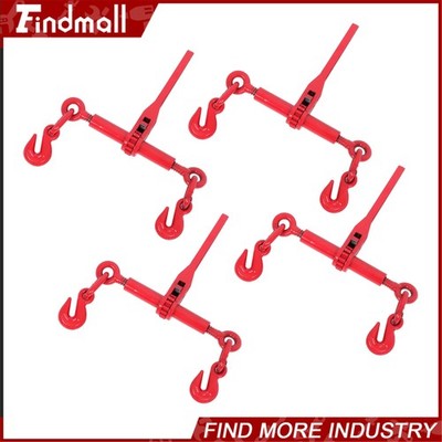 Findmall 4PC Ratchet Chain Load Binder 1/4'' - 5/16'' Chain Hook Tie Down Rigging