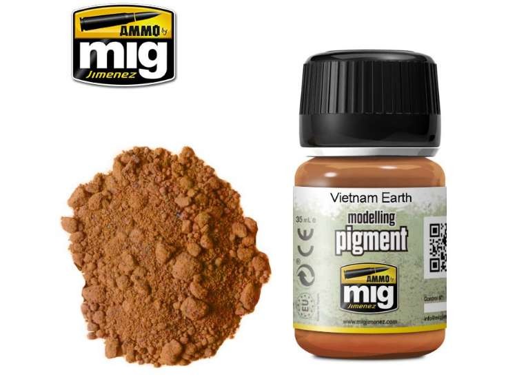 Ammo Mig A.MIG3022 35ml - Pigments - Vietnam Earth