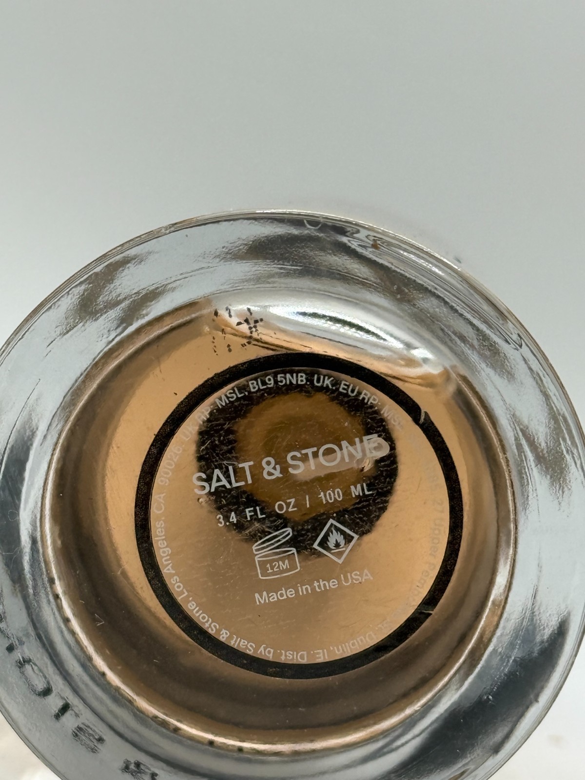 Salt & Stone Saffron Cedar Body Mist 3.4 fl oz 100 ml Unbox Chipped See Picture