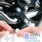 Round bolt cap screw covers chrome fits 8mm allen bolts (M6 allen key) US STOCK