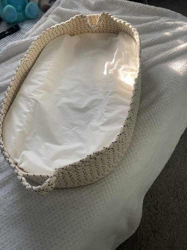 Baby Changing Basket - Moses Basket Changing Table Topper and Thick Foam Pad ...