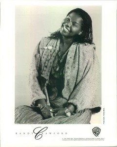Press Photo: RANDY CRAWFORD 8x10 B&W 1989