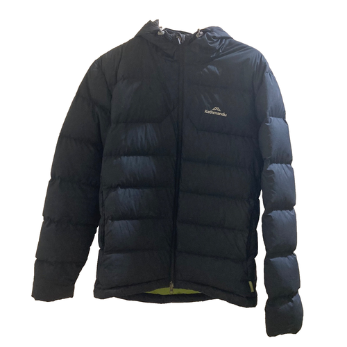 Kathmandu Puffer Jacket Epiq Size Medium Men’s Hooded Down Coat Black - Picture 3 of 7