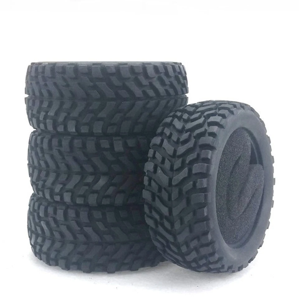 1/10 New 4* 75mm Rubber Rally Car Wheel Rim&Tires Hex For HSP HPI RC Racing Car - Image 3 of 4