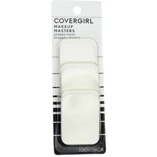 6 Pack CoverGirl Makeup Masters Sponge Puffs, 3 Ct
