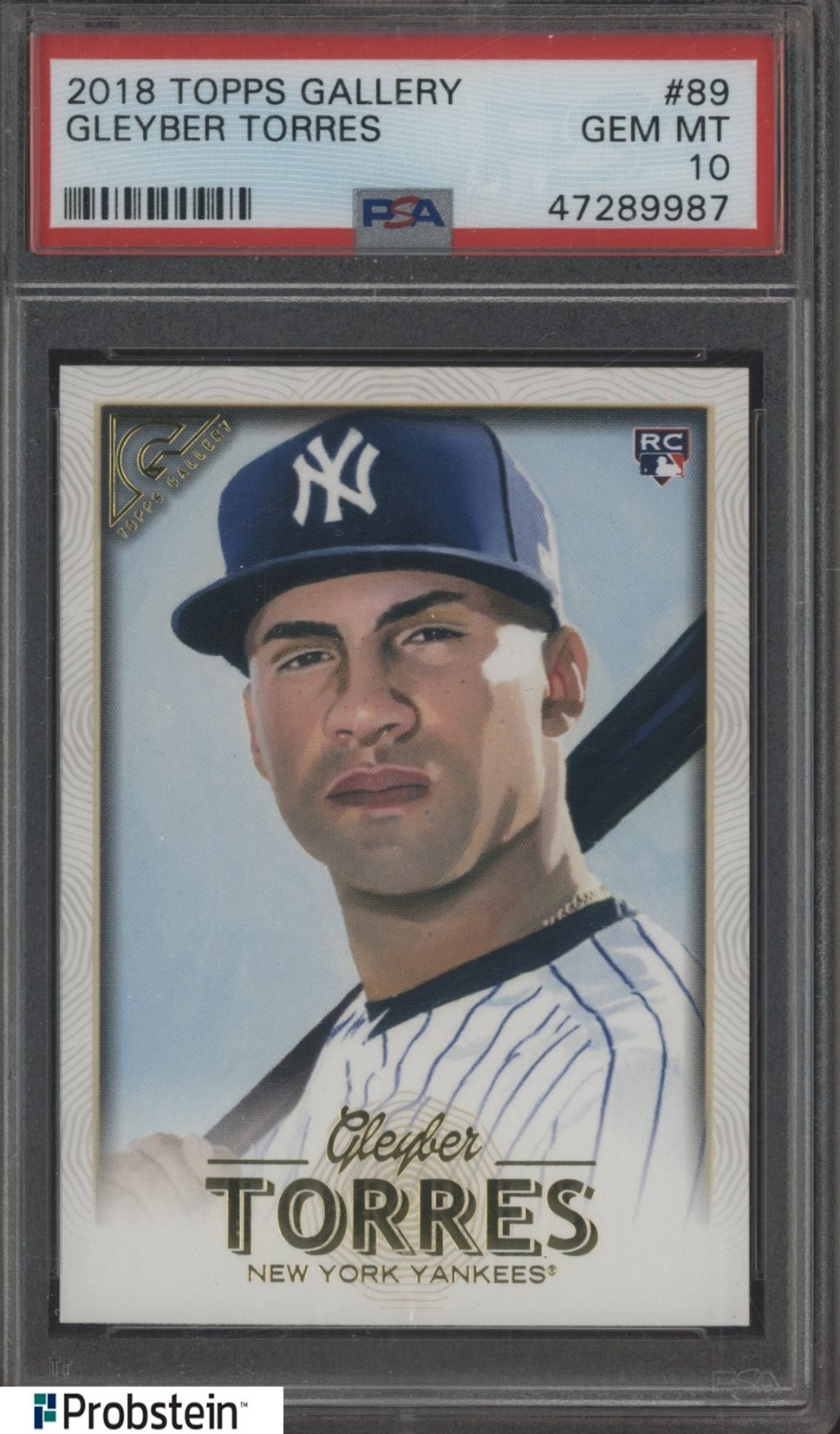2018 Topps Gallery #89 Gleyber Torres Yankees RC Rookie PSA 10 GEM MINT