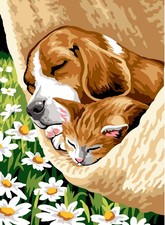 Margot de Paris Needlepoint canvas for halfstitch without yarn The Nap Unit M...