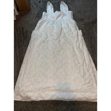 Madewell Cutout-Back Empire Midi Dress all White brand new size 6