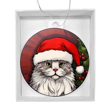 Cat Christmas Tree Ornament