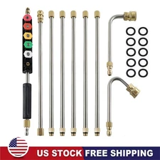 Gutter Cleaning Tool Extension Wand Lance Rod High Pressure Washer Roof Cleaner