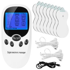 Electric Muscle Stimulator Dual Channels Pulse Massager Pain Relief Therapy Tens