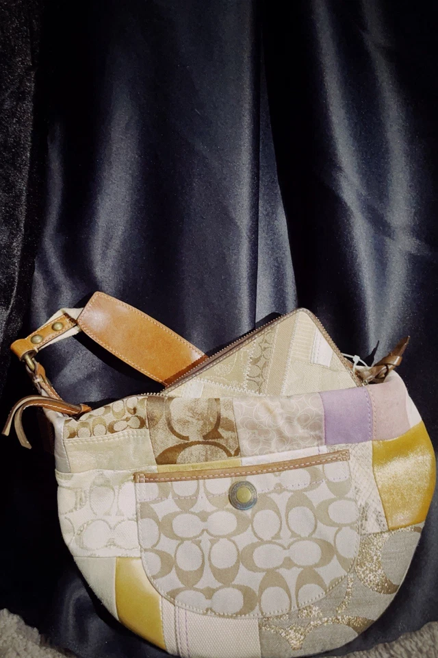 Bolso Hobo Coach Patchwork con Cartera Foto 2 de 4
