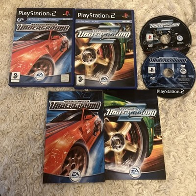 Need For Speed Underground 1 & 2 Ps2 Sony PlayStation Spielepaket Komplett