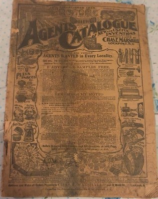 Antique Chas E Marshall Agents Catalog Lockport NY Novelties Magic Tricks