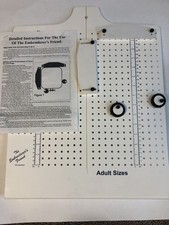 The Embroiderer's Friend Adult Sizes-Wooden Pegboard, Hoop Tool w/ Instructions
