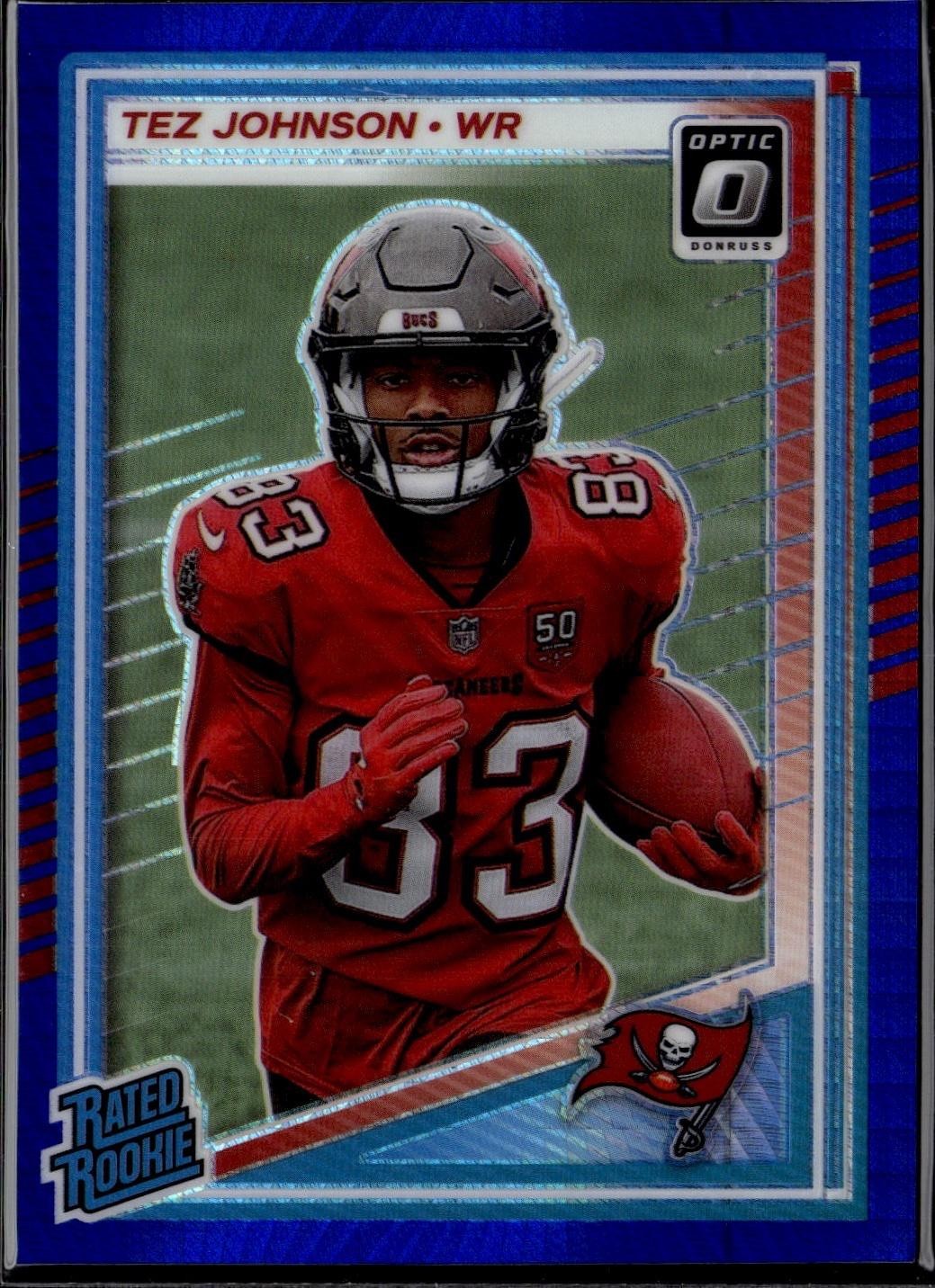 2025 Donruss Optic #231 Tez Johnson Blue Hyper