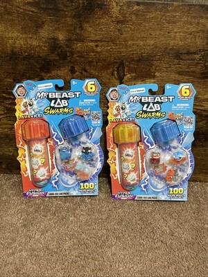 MrBeast Lab Swarms Hyper Fusion Series Lava & Ice Lab Pack Lot Of 2