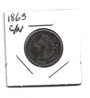 1863 IND HD CENT FINE DETAILS CLND