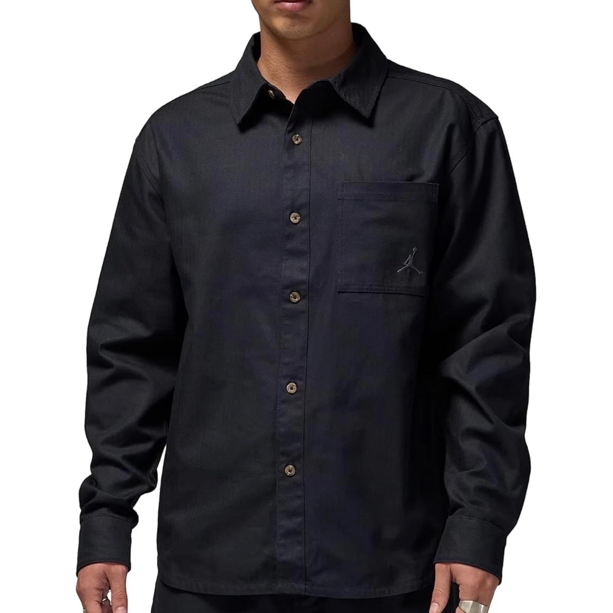 Jordan Regular Size Button-Up Casual Button-Down Shirts for Men