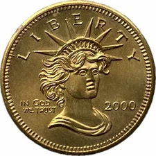 Gallery Mint 2000 "Statue of Liberty-Modern Portrait" Concept Dollar